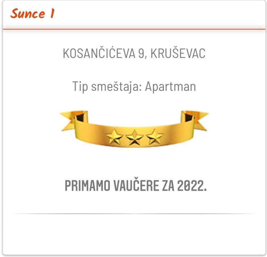 Sunce Appartement Kruševac Buitenkant foto